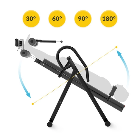 Ławka grawitacyjna inwersyjna szara