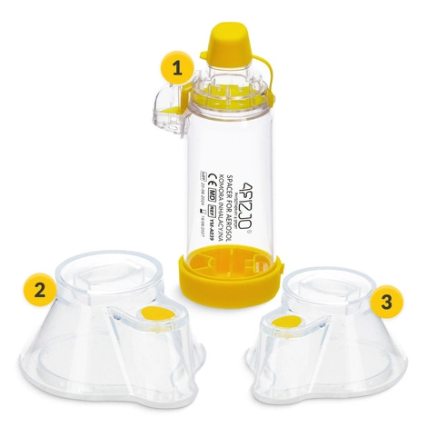 Komora do inhalowania żółta