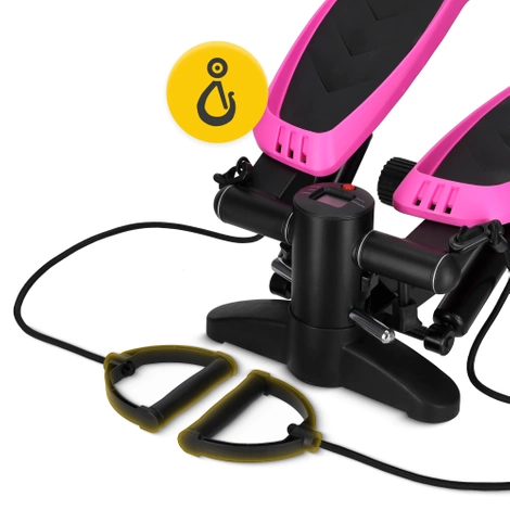 Stepper z ekspanderami różowy