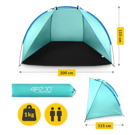 Namiot plażowy PRO jasnoniebieski