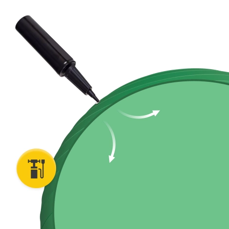 Piłka gimnastyczna dmuchana 65 cm zielona