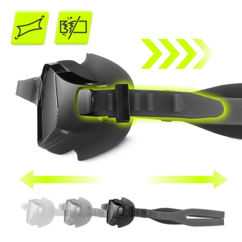 Okulary do pływania TSUNAMI czarne