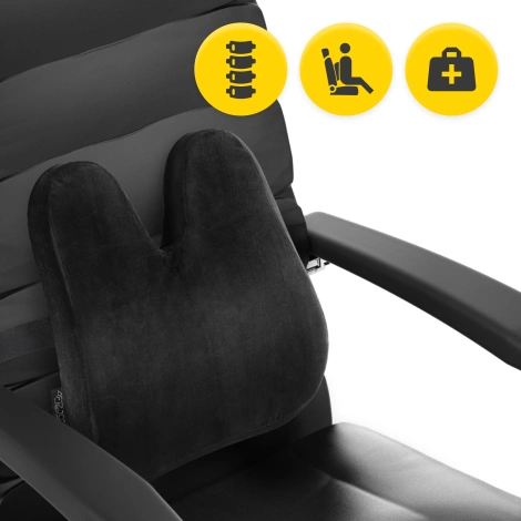 Poduszka ortopedyczna pod plecy PRO czarna