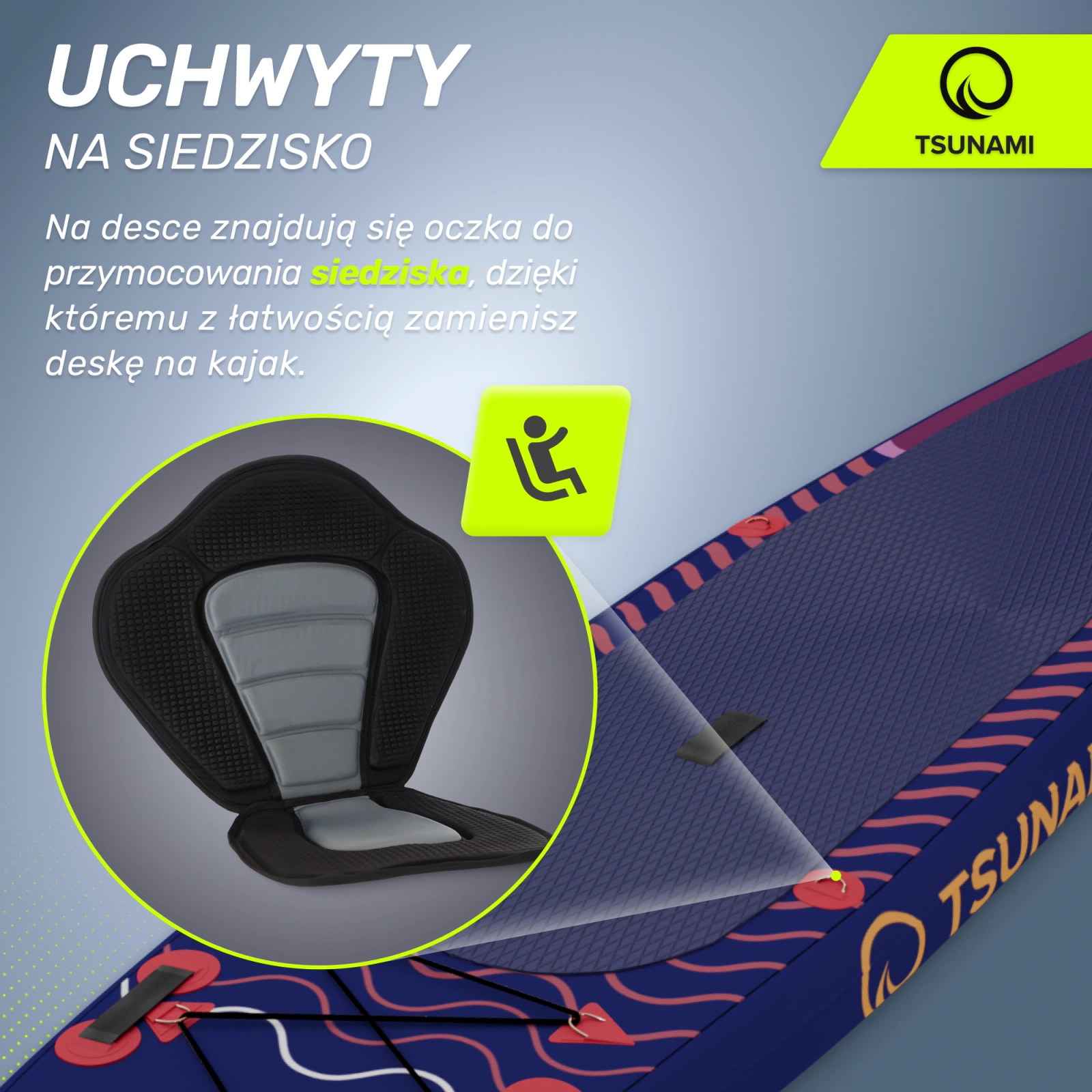 Deska SUP Touring TSUNAMI 380 cm