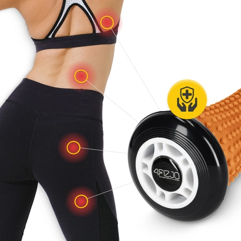 Wałek do masażu z wypustkami SPIKE ROLLER pomarańczowy