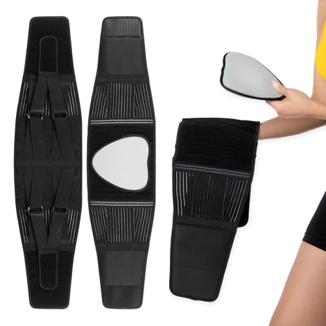 Pas ortopedyczny na kręgosłup lędźwiowy S czarny