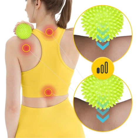 Piłka do masażu z kolcami SPIKE+ 9 cm