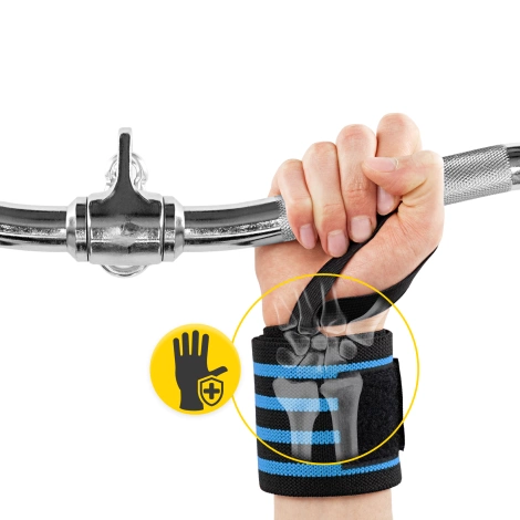 Opaski na nadgarstki 2szt. niebieskie