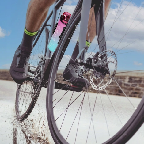 Butelka motywacyjna na wodę 1 L różowa