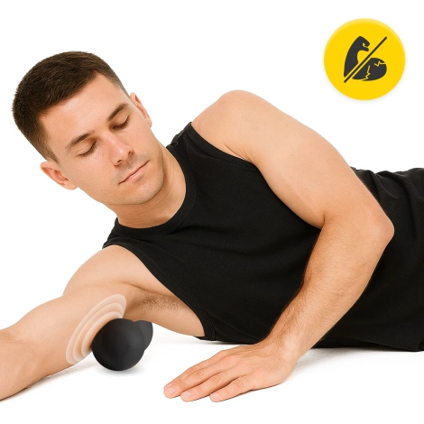 Podwójna piłka do masażu DOUBLE BALL czarna