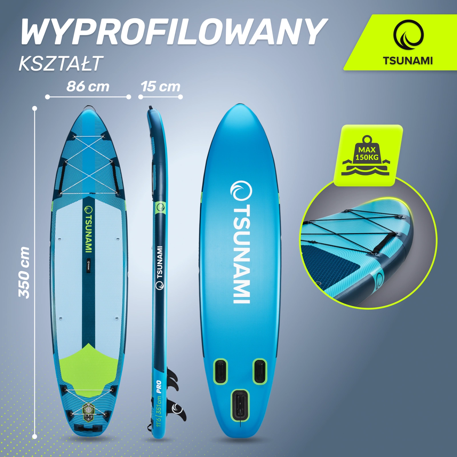 deska SUP pompowana do plywania
