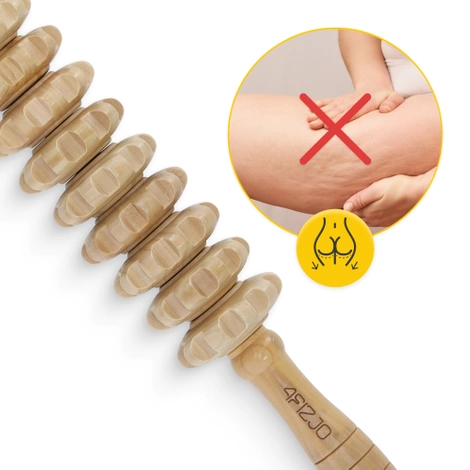 Drewniany wałek do masażu ciała duży