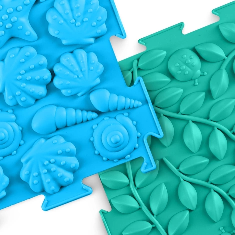 Ortopedyczna mata sensoryczna puzzle dla dzieci 6 szt.