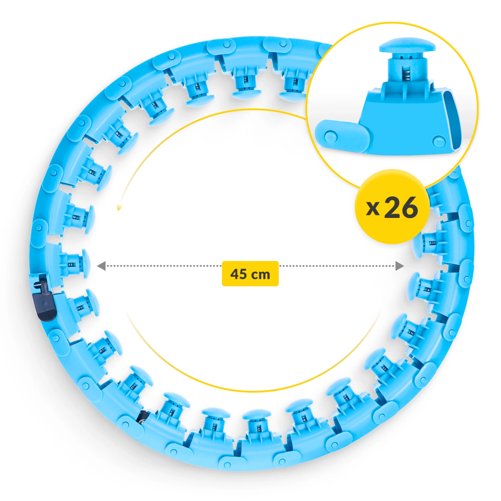 hula hop regulowane z obciazeniem 