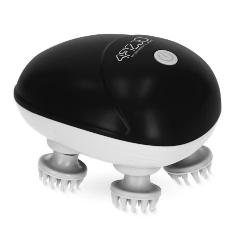 Elektryczny masażer do głowy wodoodporny czarny