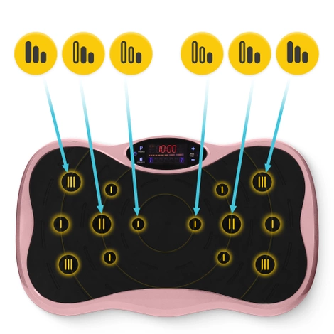Platforma wibracyjna do ćwiczeń ULTRA+ różowa