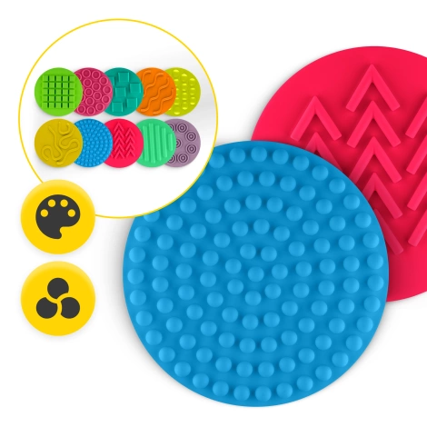 Dyski sensoryczne dla dzieci do zabawy 25 cm zestaw 10 sztuk