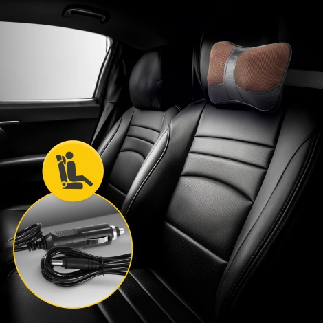 Poduszka masująca SHIATSU ULTRA+ brązowa