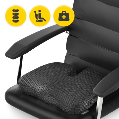 Poduszka ortopedyczna do siedzenia czarna