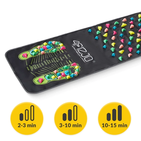 Mata do masażu stóp z kamykami 120 x 35 cm