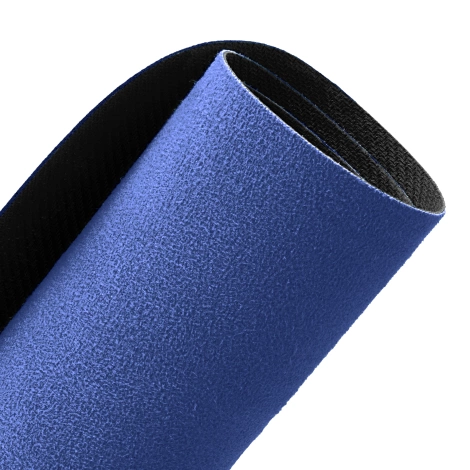 Zamszowa mata do jogi i ćwiczeń 1,5 mm niebieska