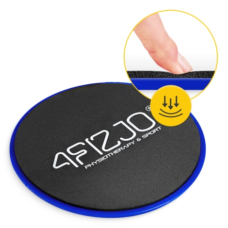 Dyski poślizgowe do ćwiczeń SLIDE 2 szt. niebieskie