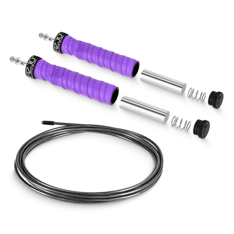 Skakanka bokserska z obciążeniem 3 m fioletowa