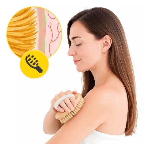 Szczotka do masażu ciała na sucho