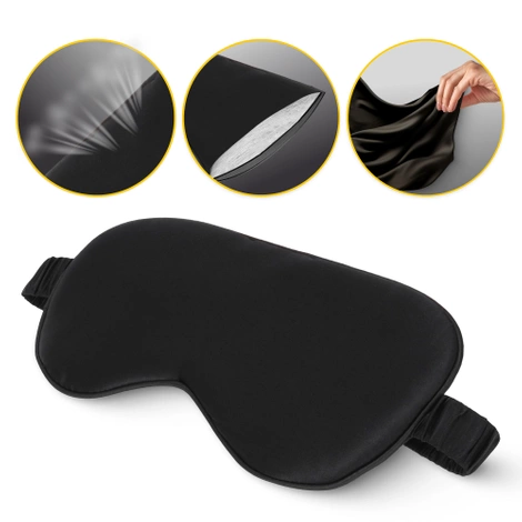 Jedwabna opaska na oczy do spania