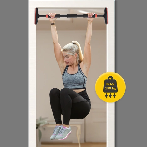 Drążek do podciągania rozporowy ULTRA czerwony