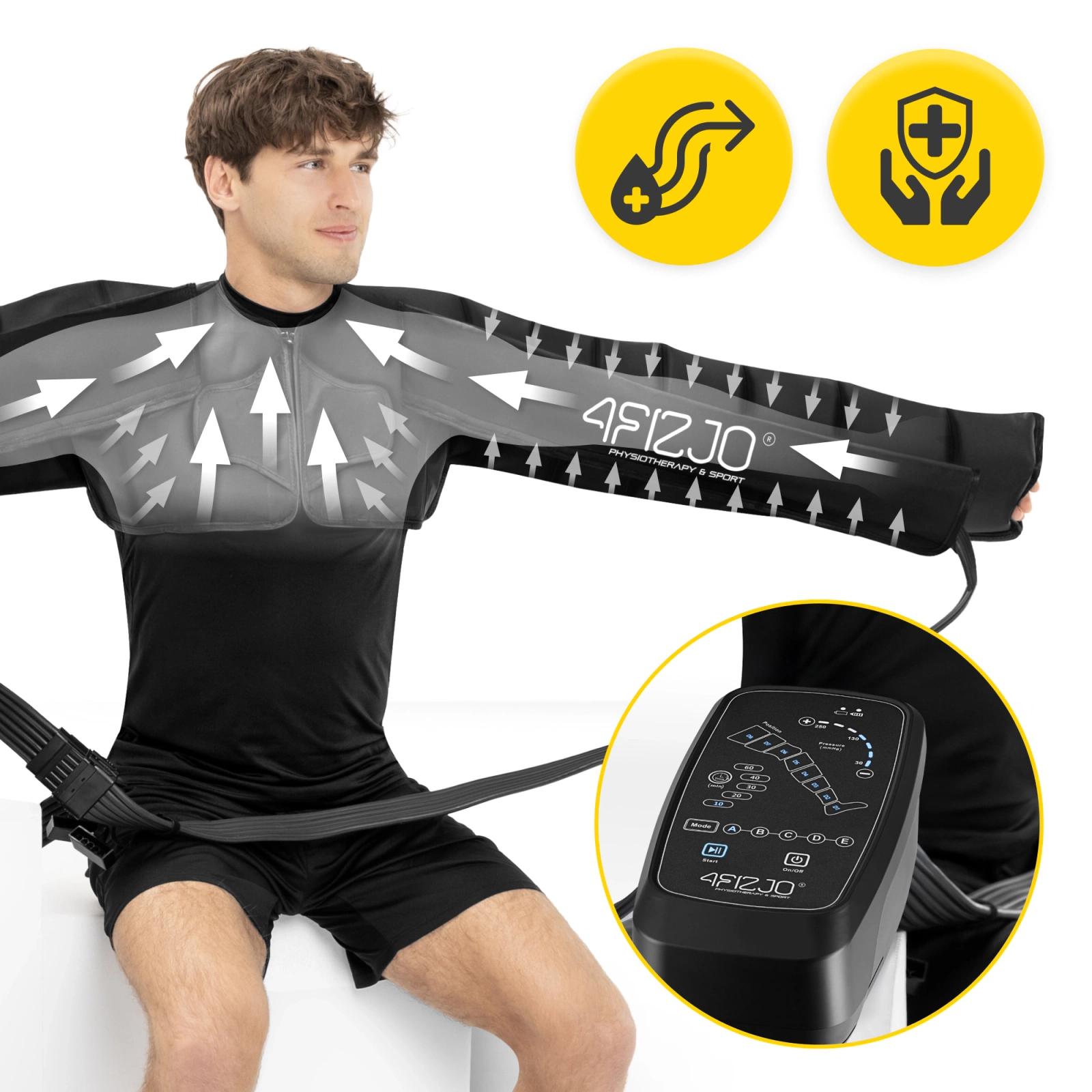 PODWÓJNE MANKIETY RĘKAWY DO APARATU DO DRENAŻU LIMFATYCZNEGO