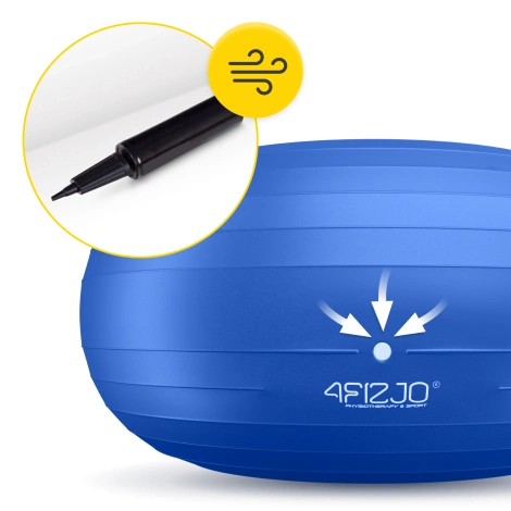 Piłka gimnastyczna DONUT AIR BALL niebieska