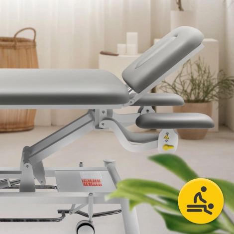 Stół do masażu i rehabilitacji elektryczny PURE+ szary