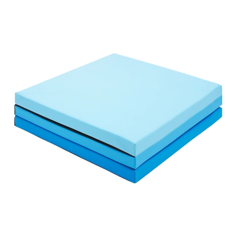 Materac gimnastyczny do ćwiczeń składany niebieski