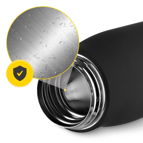 Butelka termiczna z paskiem 540 ml czarna