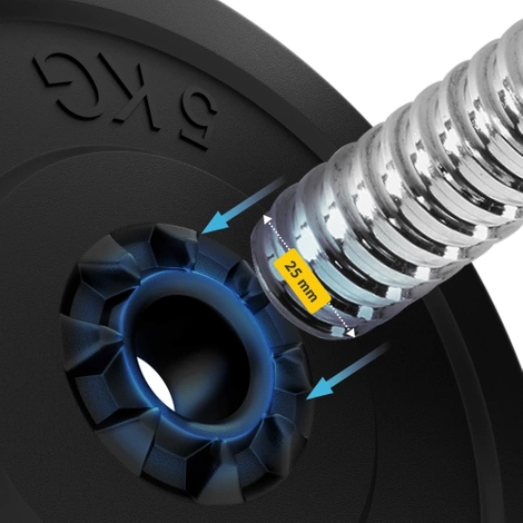 Gryf prosty z zaciskami 150 cm - 5,8 kg