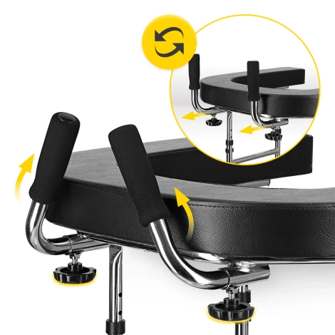 Balkonik rehabilitacyjny z podparciem