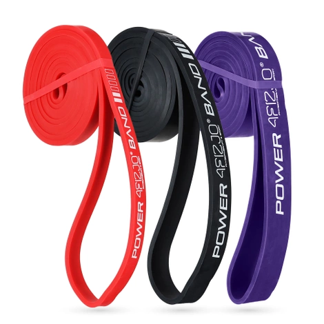 Zestaw 3 gum oporowych do ćwiczeń POWER BAND