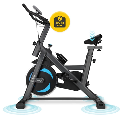 Rower spinningowy mechaniczny ULTRA szary