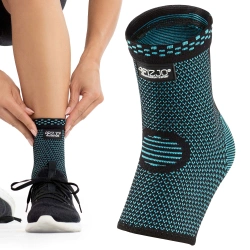 Elastyczna opaska stawu skokowego L niebieska