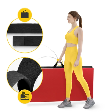 Materac gimnastyczny składany XL wielokolorowy