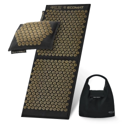 ECO Mata do akupresury z poduszką XL czarna