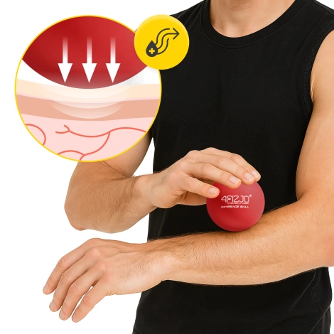 Piłka do masażu Lacrosse Massage Ball czerwona