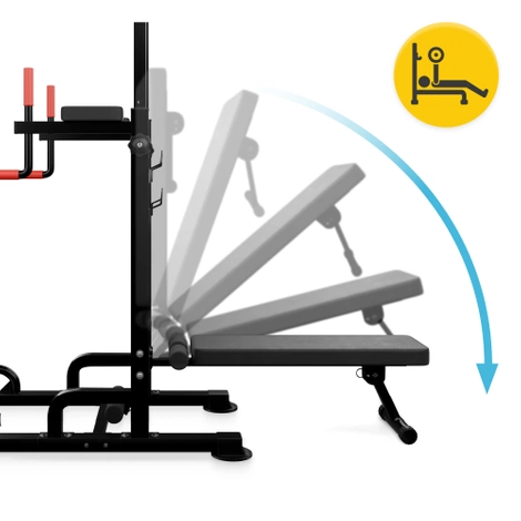 Poręcz wielofunkcyjna drążek z ławeczką PRO+