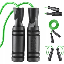 Skakanka z antypoślizgowymi uchwytami BASIC  zielona