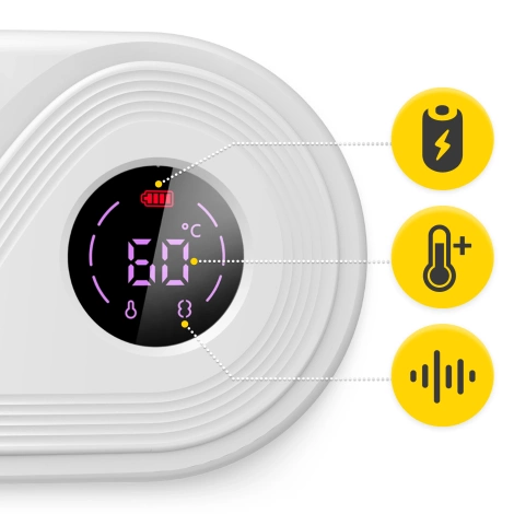 Pas menstruacyjny rozgrzewający na bóle miesiączkowe - biały