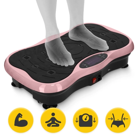 Platforma wibracyjna do ćwiczeń ULTRA+ różowa