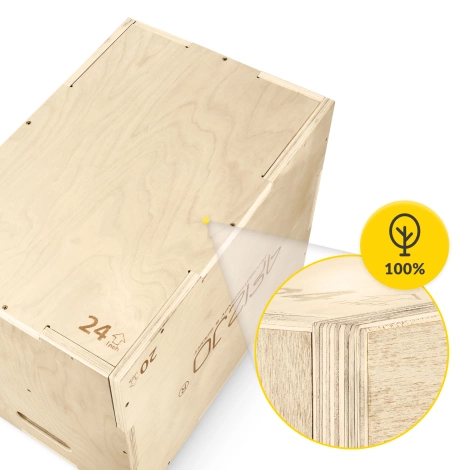 Skrzynia plyometryczna jump box 50 x 75 x 60