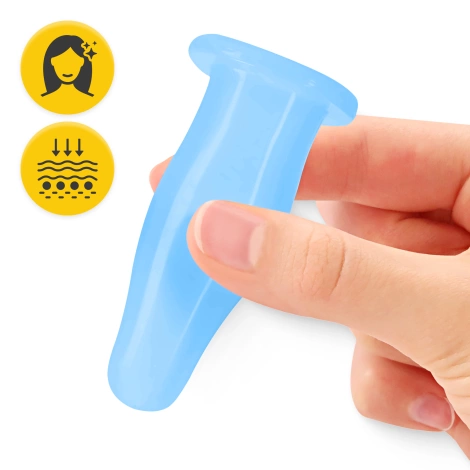 Silikonowe bańki chińskie 5 szt. FACE+ niebieskie