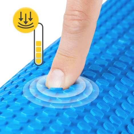 Wałek do masażu z wypustkami CARE+ 90 cm niebieski